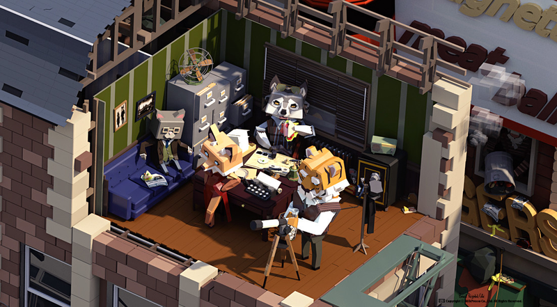 Illustration for article titled There's A Whole World Living In This Low-Poly Art